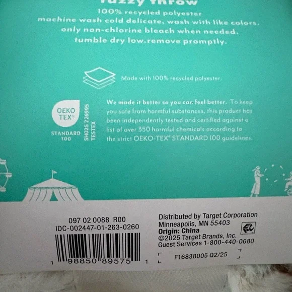 Pillowfort Fuzzy Throw with Penguin and Candy Design - Picture 6 of 6